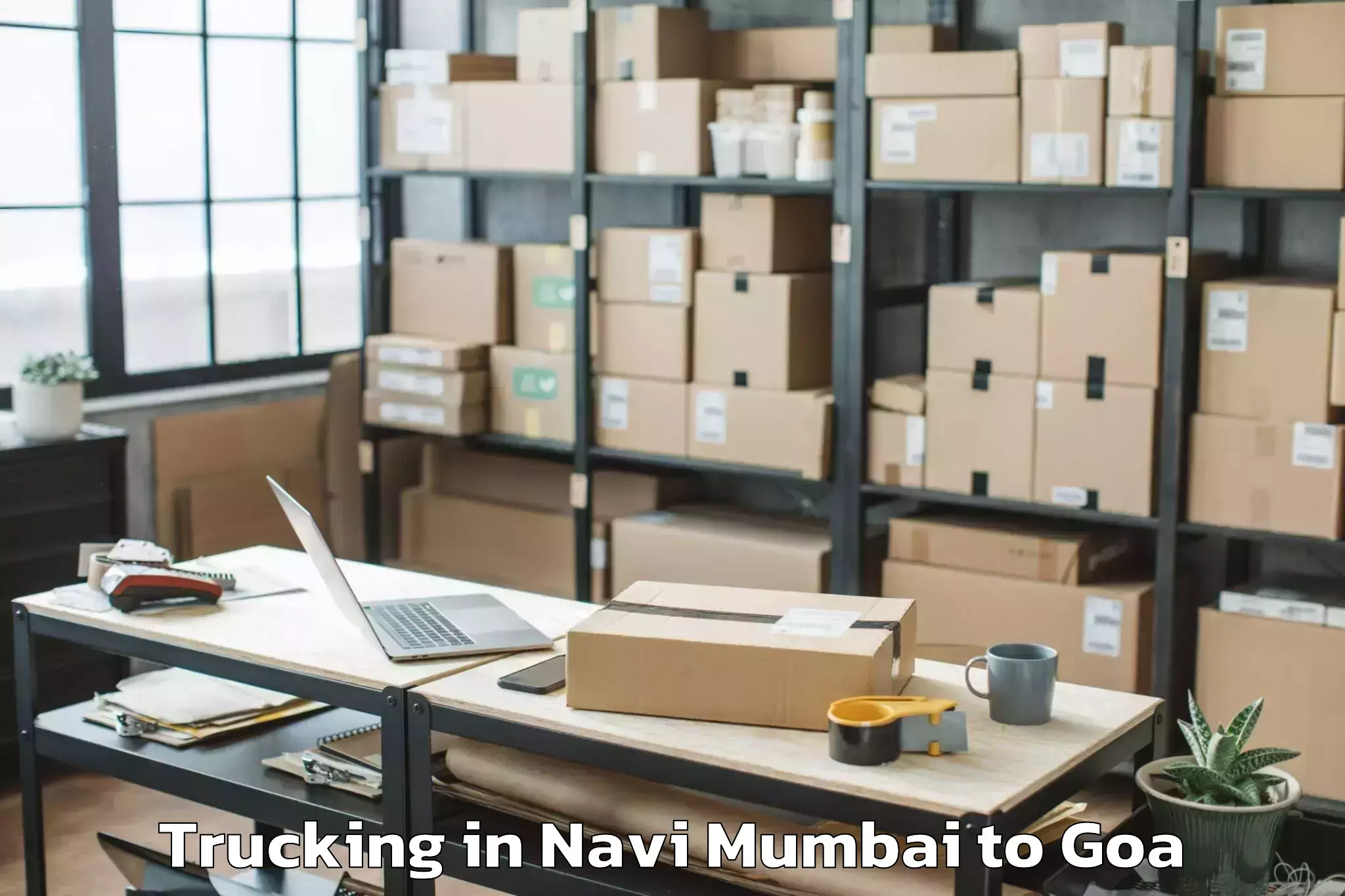 Book Navi Mumbai to Dicholi Trucking